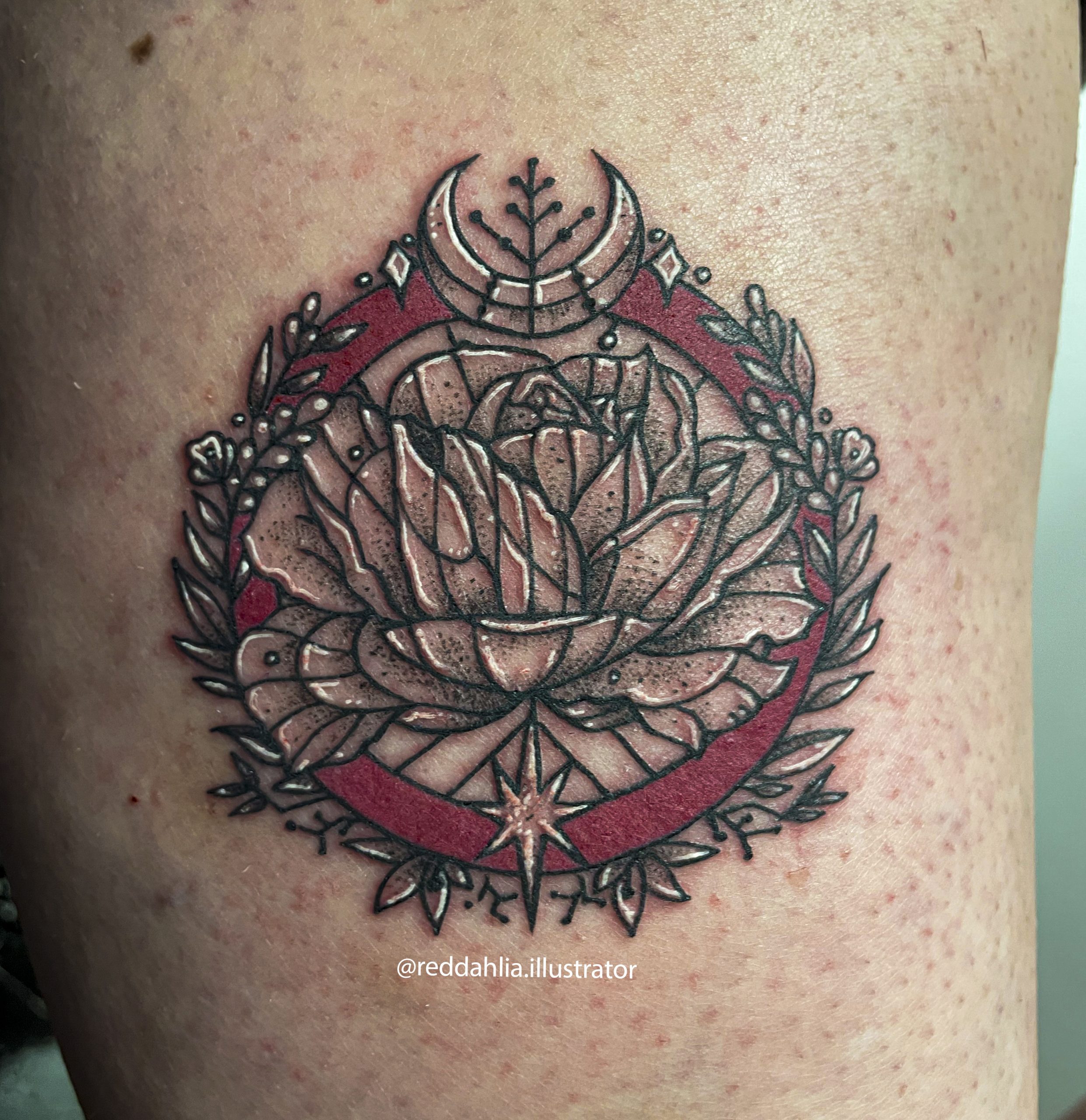Tattoo Ideas — Dahlia & Mandala Back Piece ...